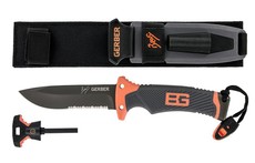 Bear Grylls - Ultimate Fixed Blade Knife - Grey & Orange