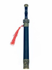 Chinese Style Steel Metal Dagger Short Sword - Black (28.5cm)