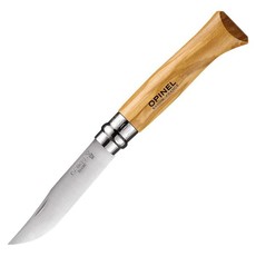Opinel No 8 Stainless Steel Knife - Olive Wood Handle
