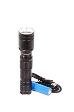 600 Lumen High Powered Rechargeable Metal Torch