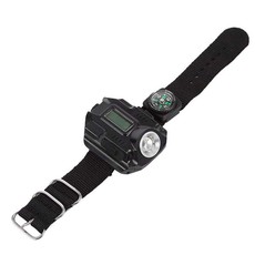 Portable LED Tactical Display Rechargeable Wrist Watch Flashlight