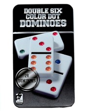 Double 6 Color Dot Dominoes Set