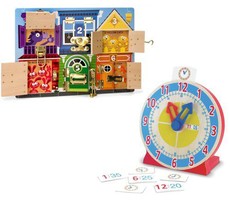 Latches Board with Turn & Tell Clock