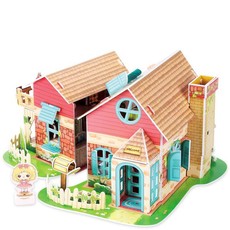 Cubic Fun Sweet Villa With LED - 84 Piece 3D Puzzle