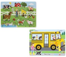 Old MacDonald's Farm & Wheels on the Bus Sound Puzzle