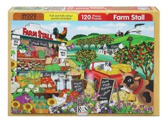 RGS Group Farm Stall Wooden Puzzle - 120 Piece