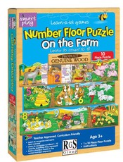 RGS Group Number Floor Wooden Puzzle - 10 Pieces