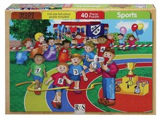 RGS Group Sports Day Wooden Puzzle - 40 Piece (A4)