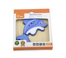 VIGA Handy Block Puzzle - Dolphin