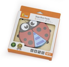 VIGA Handy Block Puzzle - Ladybug