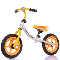Little Bambino Balance Bike with Adjustable Seat- Orange and Grey