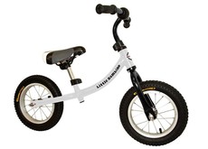 Little Bambino Toddler Balance Bicycle with Adjustable Seat - White