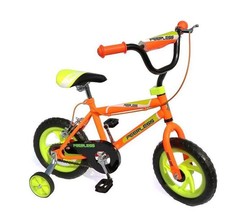 Orange Peerless Kids 12" Bike with Training Wheels