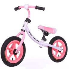 Pink & White Little Bambino Balance Bike with Adjustable Seat