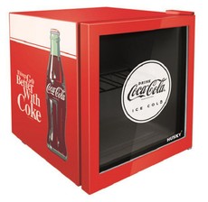 46L Coca Cola Counter-top Beverage Cooler W/ Glass Door (Red)