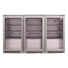 SnoMaster -300L Under Counter Beverage Cooler S/S Heated Doors- SD-300SS