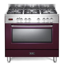 Elba Red 90cm Gas / Electric Cooker - 01/9S4EX937NR