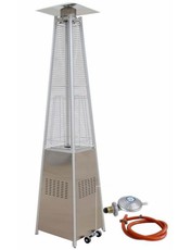 Patio Heater- Stainless Steel Gas Flame Pyramid Patio Heater