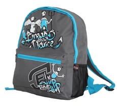 Fino Elementary Kids School Backpack - Grey & Blue