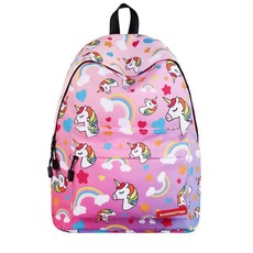 Iconix Unicorn Rainbow Printed Kids Backpack - Dark Pink