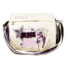 Layla-Teen Shoulder Bag With Front Pocket Zip And Flap