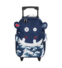 Les Deglingos Wheelie Travel Bag (47cm) - Hippipos the Hippo
