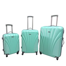 3 Piece Blue Star Luggage Set - Applegreen