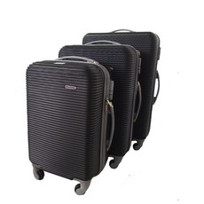 3 Piece Hard Outer Shell Luggage Set - Blue