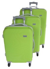 3 Piece Hard Outer Shell Luggage Set - Light Green