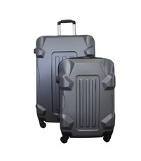 Hardshell Lightweight Luggage Set with 4 Silent 360 Wheels - Grey