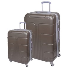 Marco Italy 2-Piece Luggage Set - Charcoal Grey