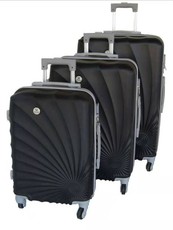Mooistar 3 Piece Spiral Travel Luggage Bag Set