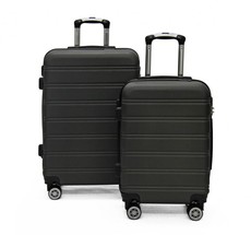 Side Kick - Topaz 2 Piece Luggage Set - Charcoal