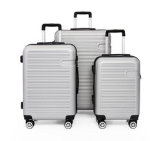 SideKick-Ruby 3pc luggage Set - Silver