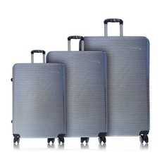 TUFFCASE RUGGED 3 piece suitcase set (silver)