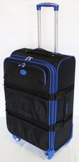 Tosca Navigator 60cm Trolley Case - Black & Blue