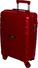 Travel Mate 50cm Hard Shell Zipper 8 Wheel Trolley Case L-334C Red