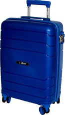 Travel Mate 66cm Hard Shell Zipper 8 Wheel Trolley Case L-334B Blue