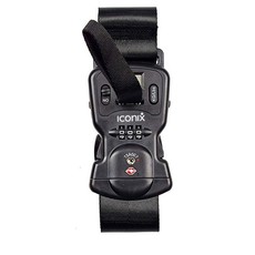 Iconix Anti-Theft Luggage Belt with Digital Scale and Double Lock