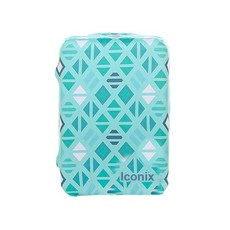 Iconix Printed Luggage Protector | Blue Diamonds - Small