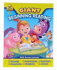 School Zone Giant Beginning Reading Workbook