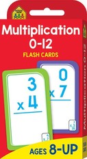 School Zone Multiplication 0-12 Flash Cards (new cover)