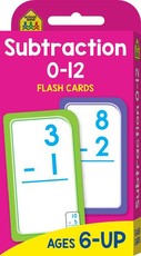 School Zone Subtraction 0-12 Flash Cards (new cover)