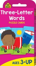School Zone Three Letter Words Puzzle Cards (new cover)
