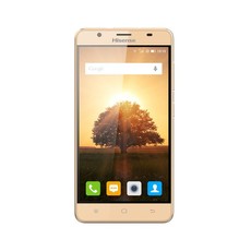 Hisense F10 Gold with screen protector and Transcend 8GB SD Card