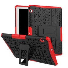 TUFF-LUV Rugged Stand Case for Huawei Media Pad T3 10 - Red
