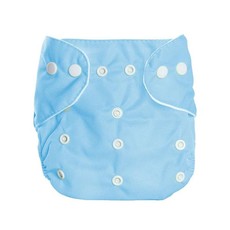 Modern One Size Baby Cloth Nappies Adjustable Reusable Diapers Liner - Blue