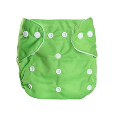 Modern One Size Baby Cloth Nappies Adjustable Reusable Diapers Liner - Green