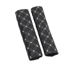 Car Seat Belt Covers - Pack of 2 (White & Black)