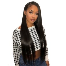 Wendy Queen 4x4 Lace Closure Natural Straight Hair Wig - 16 Inch
